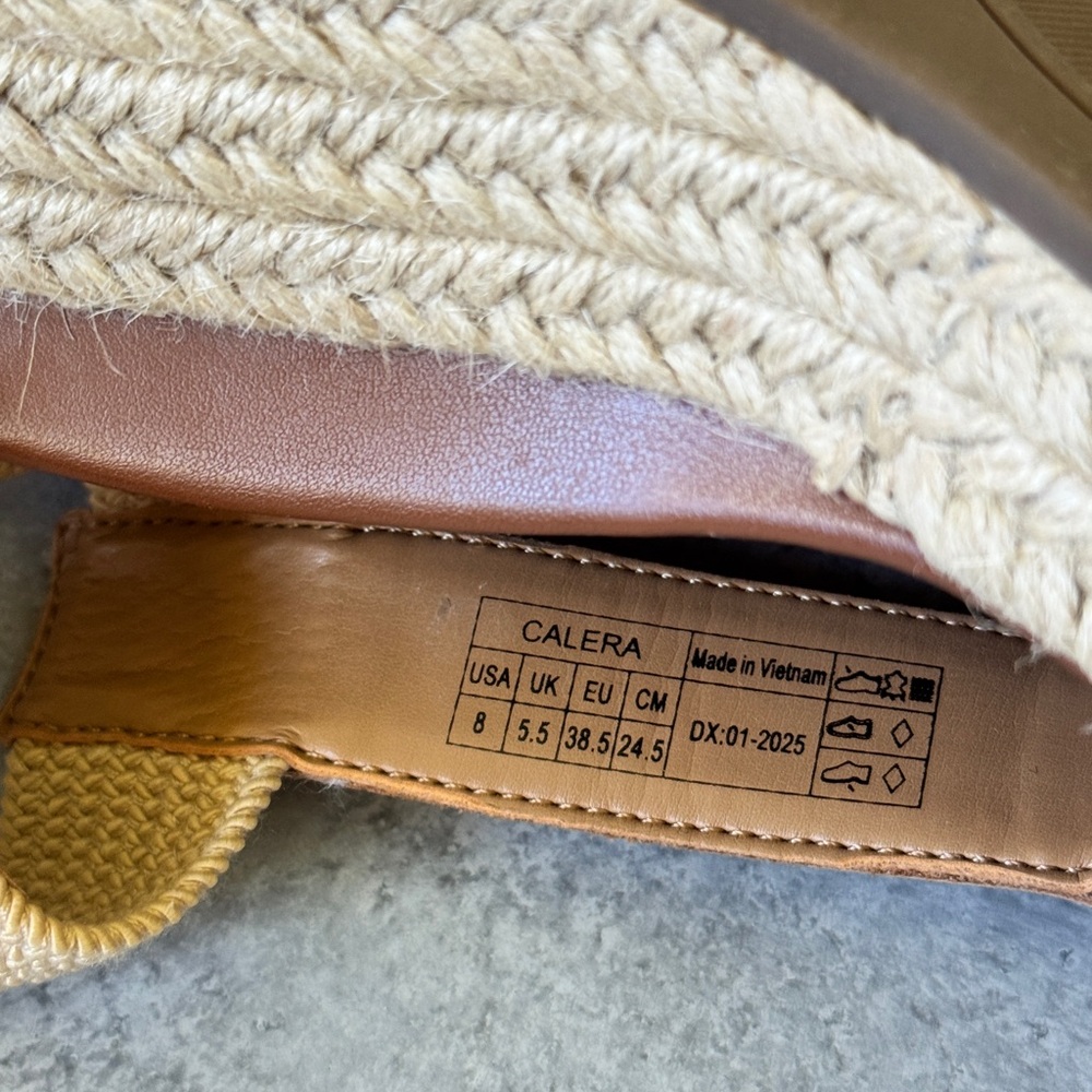 Vionic Wedge Espadrille Sandals in Brown and Cream - Women - Picture 3 of 3